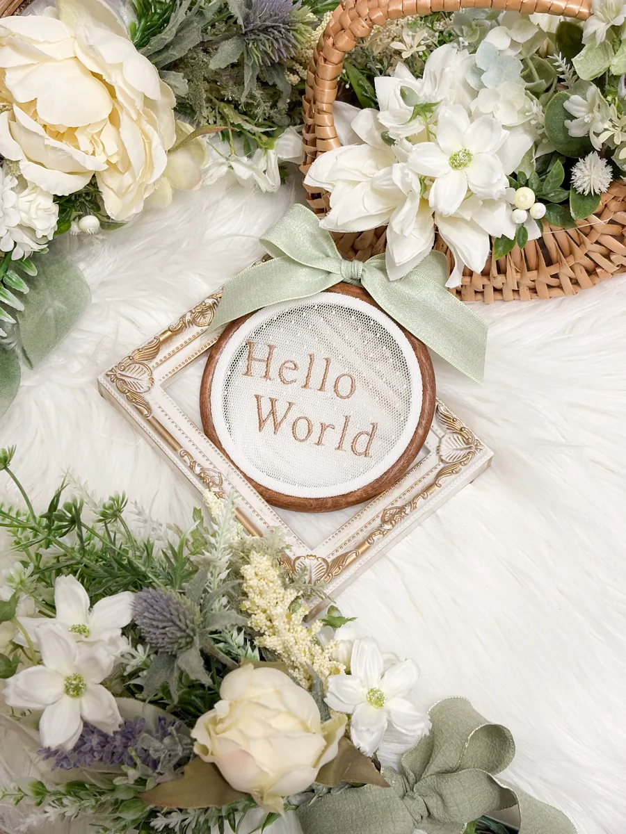 Botanicalセット 新作アイテム Hello World 木枠フレーム