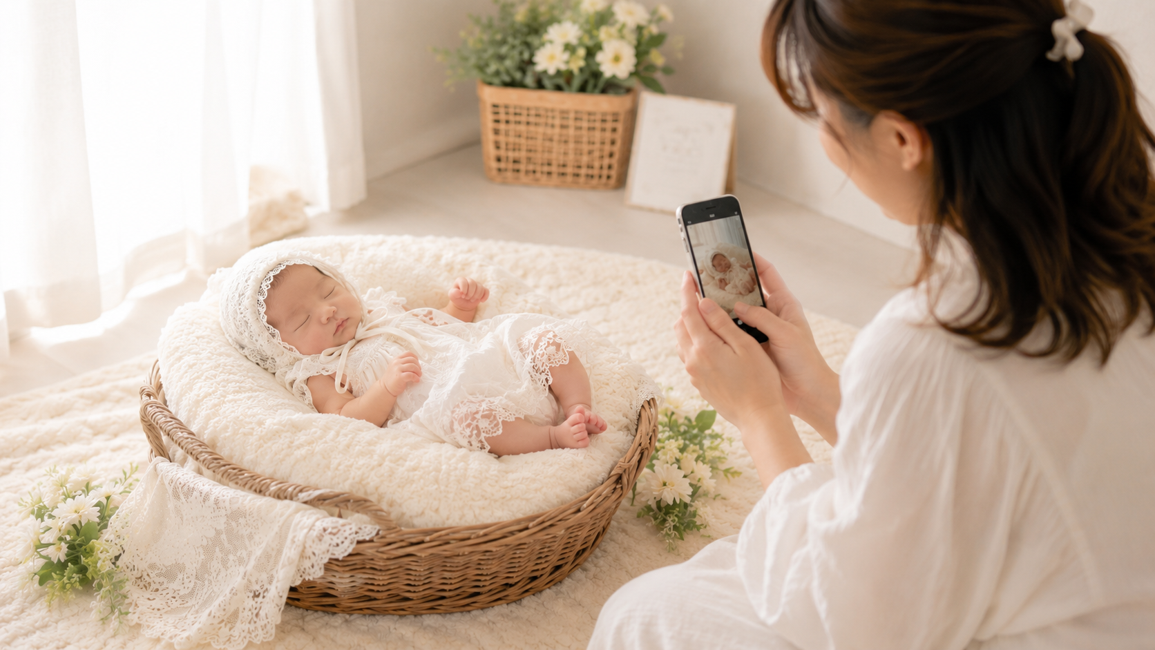 ニューボーンフォトは怖い？安全に撮るポイント