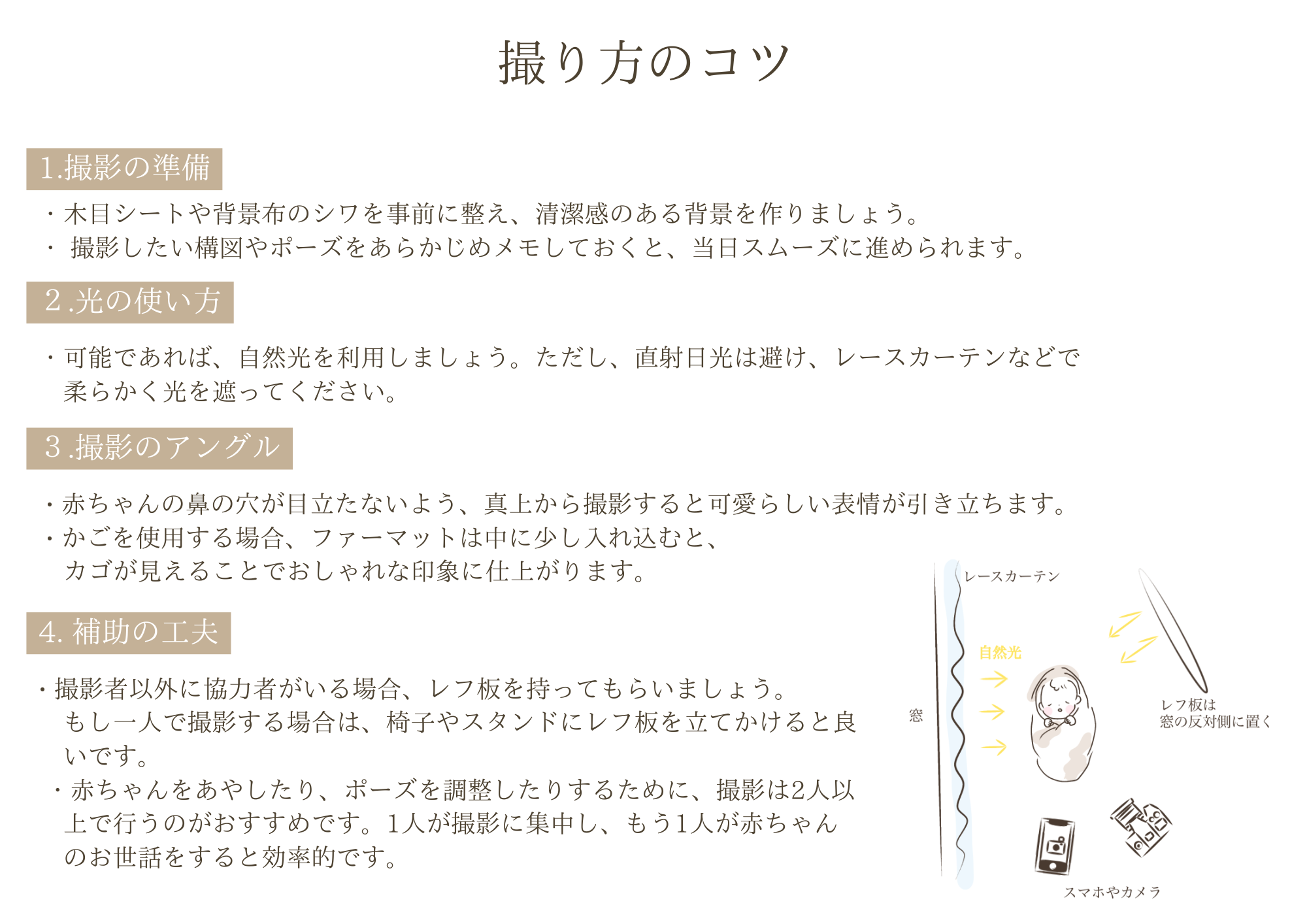 撮り方のコツ